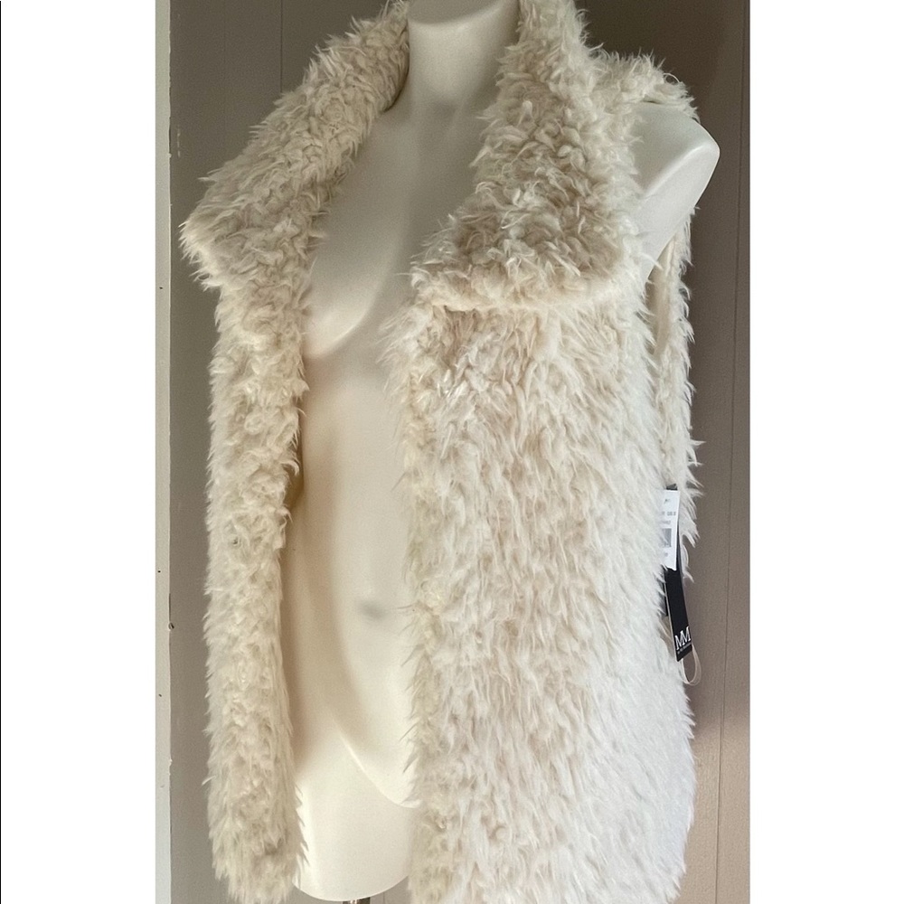 White Faux Fur Vest